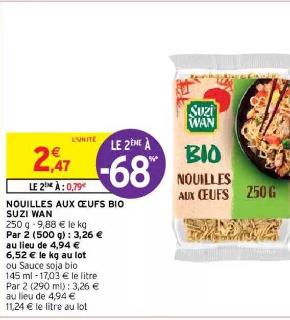 nouilles aux oeufs bio suzi wan