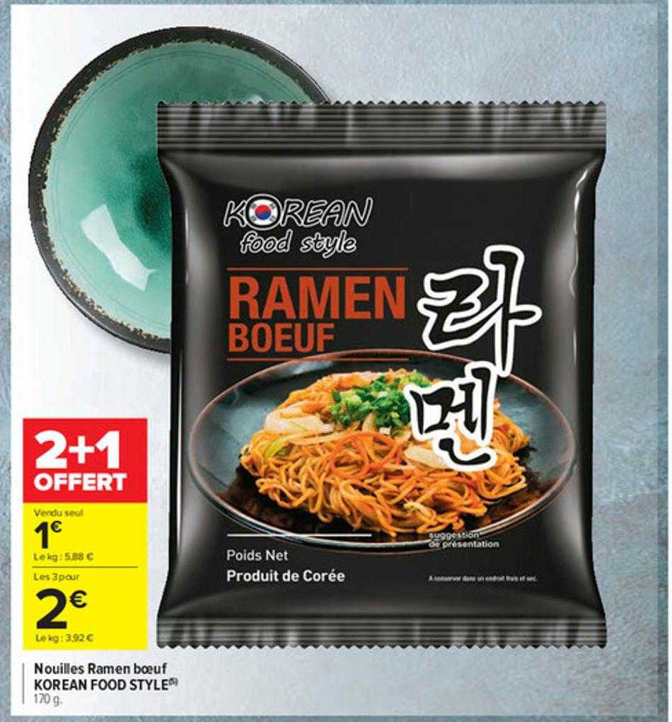 nouilles ramen bœuf korean food style