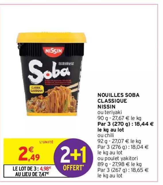 nouilles soba classique nissin