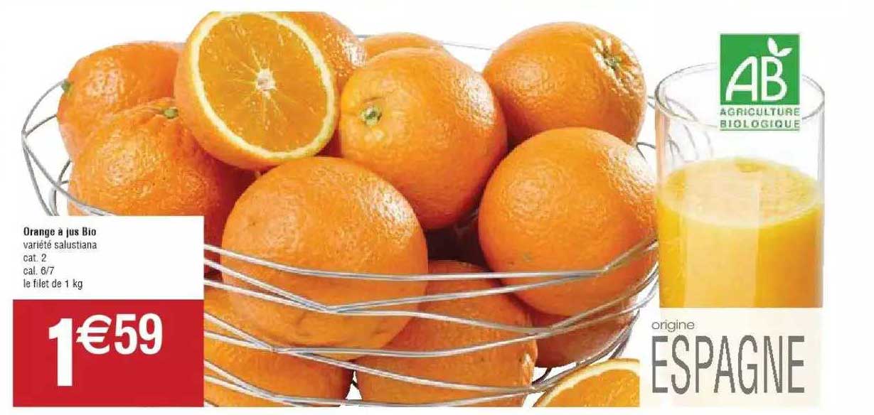 orange à jus bio salustiana