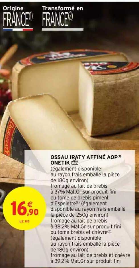 ossau iraty affiné aop onetik