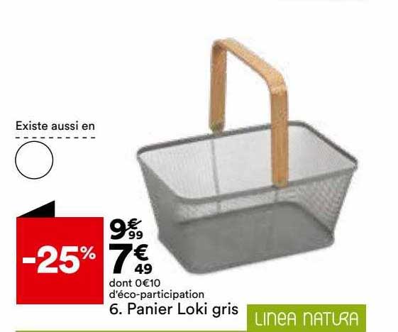 panier loki gris linea natura