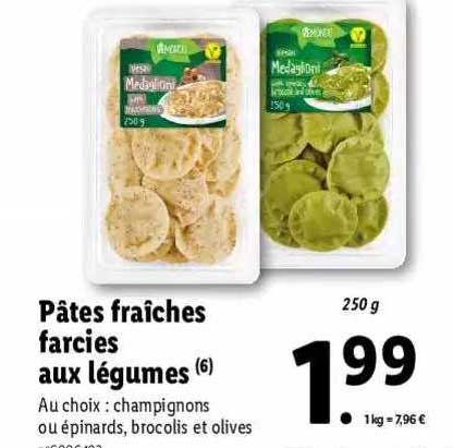Pâtes Fraîches Farcies Aux Légumes