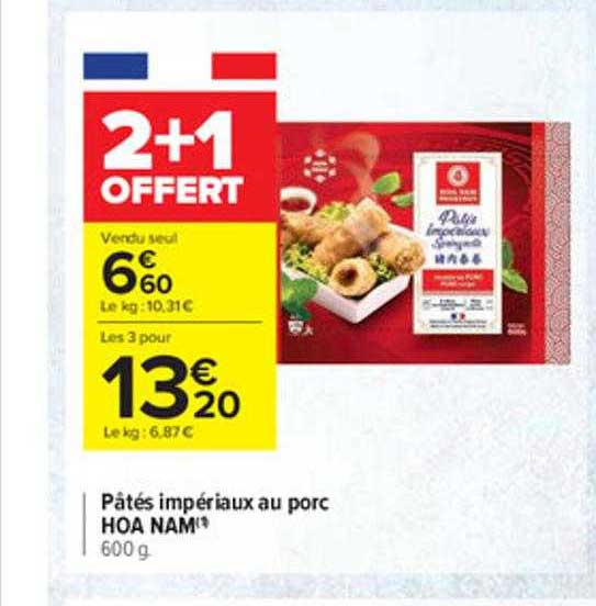 pâtés impériaux au porc hoa nam