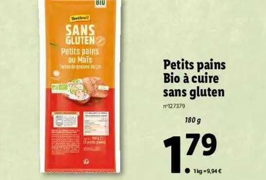 Petits Pains Bio à Cuire Sans Gluten