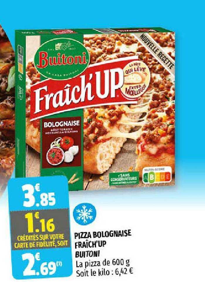 pizza bolognaise fraîch'up buitoni