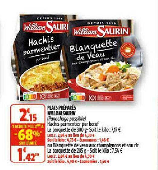 plats préparés william saurin