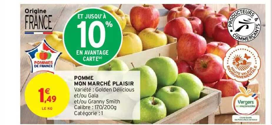 pomme mon marché plaisir