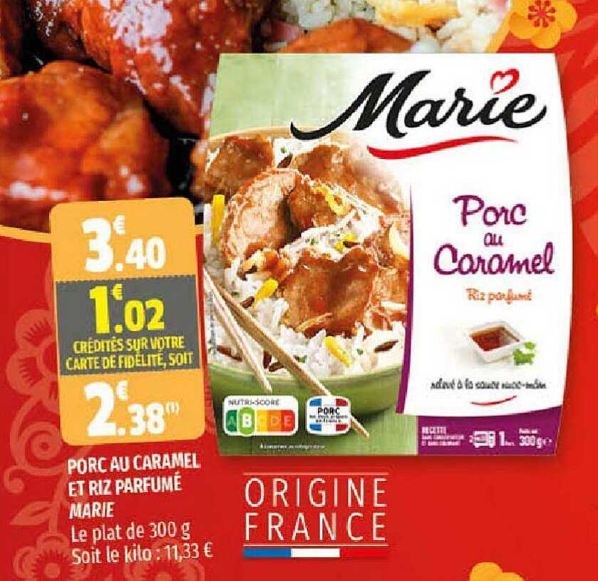 Porc Au Caramel Et Riz Parfumé Marie