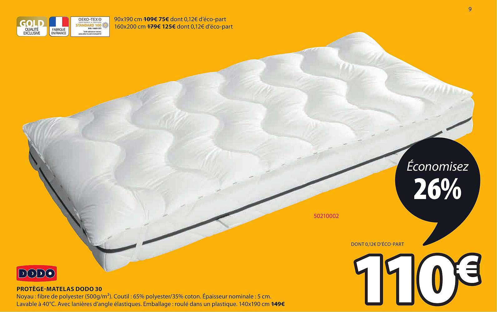 protège-matelas dodo 30