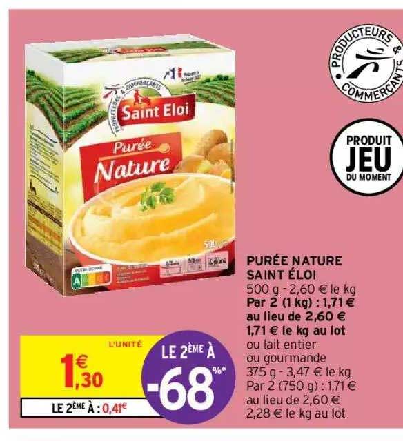 purée nature saint éloi