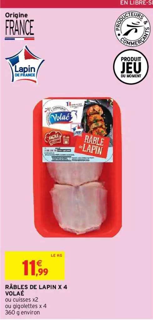 Râbles De Lapin X4 Volaé