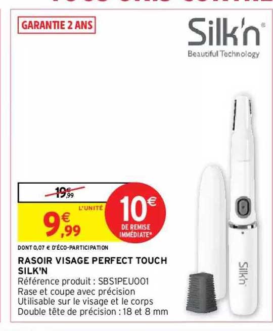 rasoir visage perfect touch silk'n