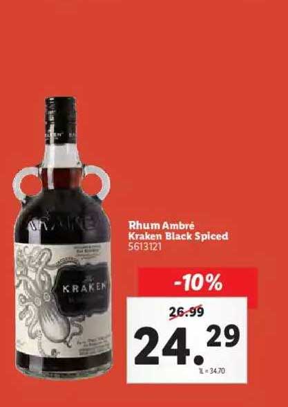 rhum ambré kraken black spiced