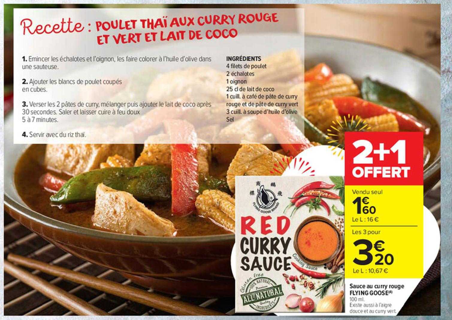 sauce au curry rouge flying goose