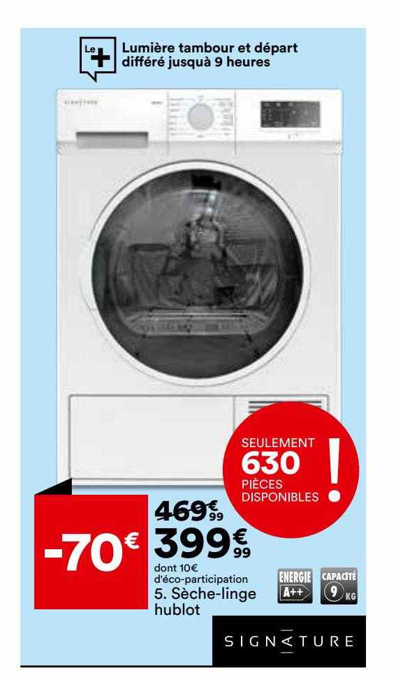 sèche-linge hublot signature