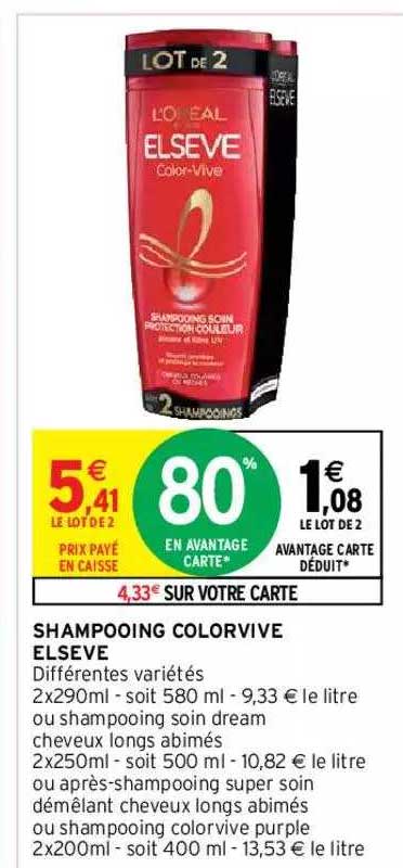 shampooing colorvive elsève