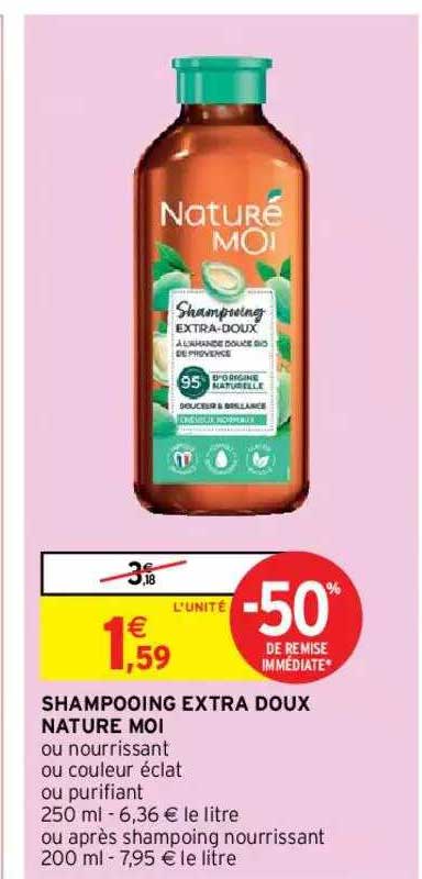 shampooing extra doux nature moi