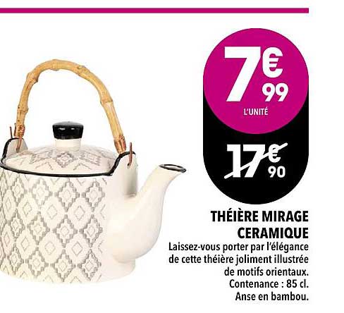 théière mirage céramique