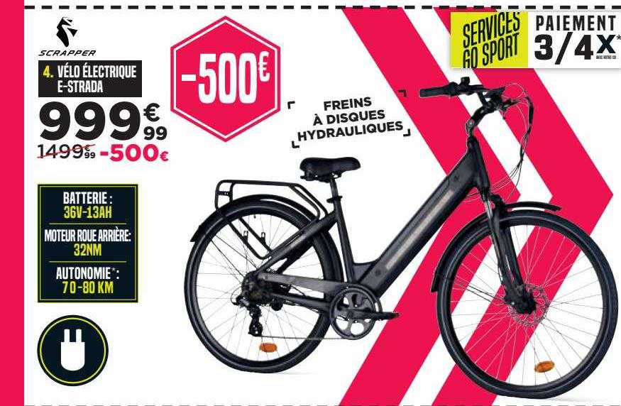 vélo électrique e-strada scrapper