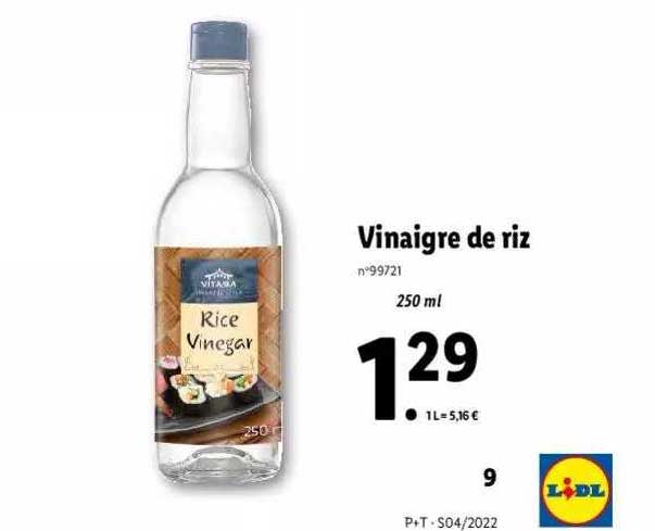 vinaigre de riz vitasia