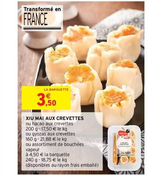 xiu mai aux crevettes