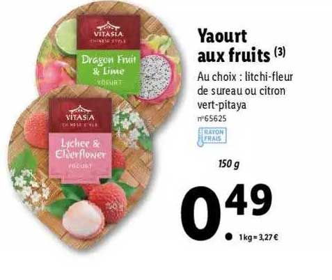 yaourt aux fruits vitasia