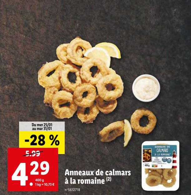 Anneaux De Calmars à La Romaine