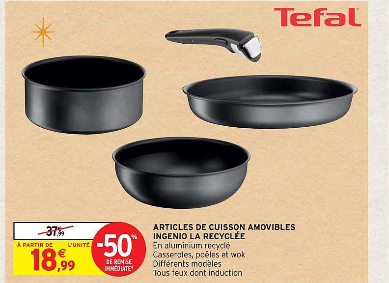 Articles De Cuisson Amovibles Ingenio La Recyclée Tefal