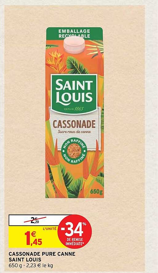 cassonade pure canne saint louis