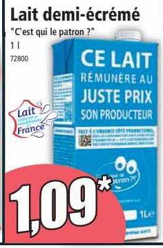lait demi-écrémé