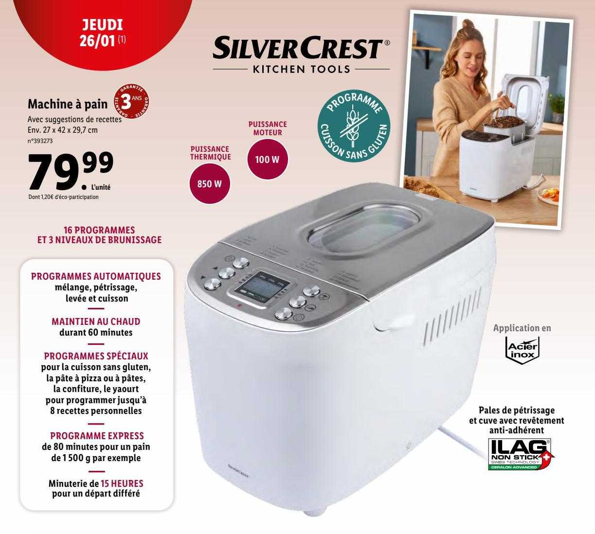 machine à pain silver crest