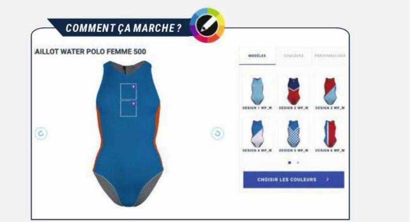Maillot Water Polo Femme 500