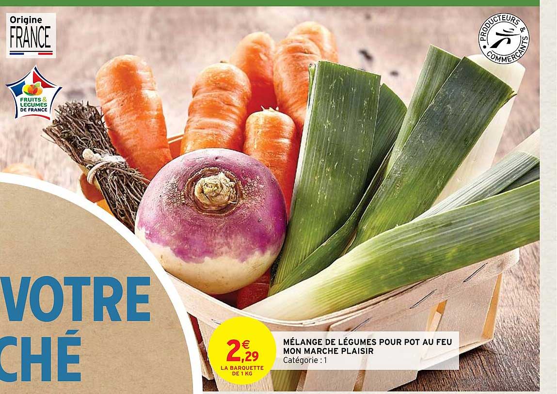 mélange de légumes pour pot au feu mon marché plaisir