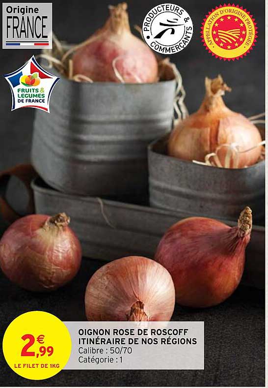 oignon rose de roscoff itinéraire de nos régions