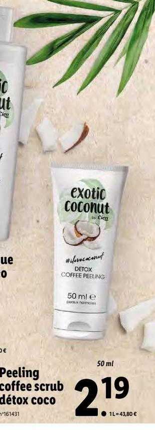 peeling coffee scrub détox coco