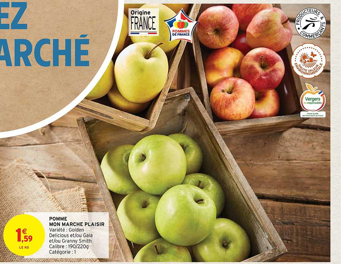 pomme mon marché plaisir