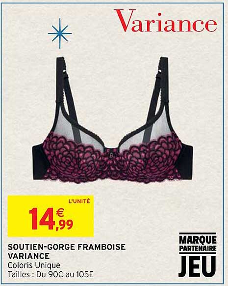 soutien-gorge framboise variance