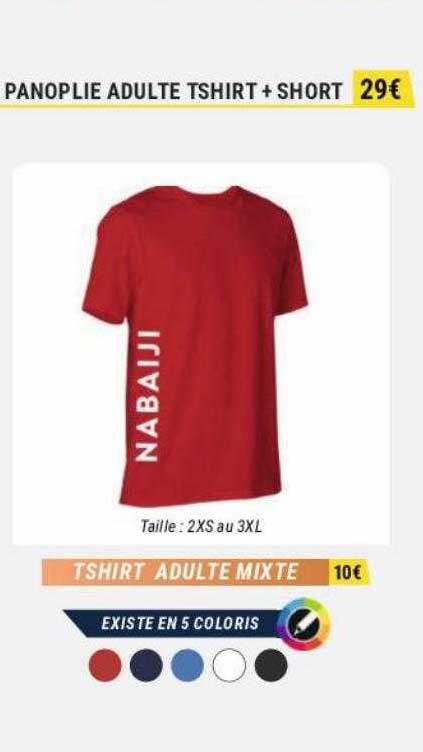 t-shirt adulte mixte