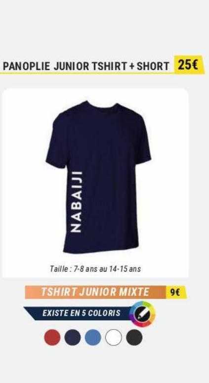 t-shirt junior mixte