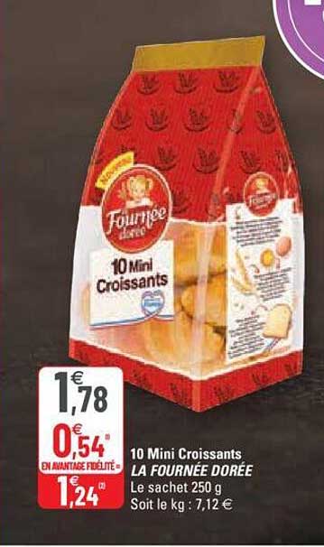 10 mini croissants la fournée dorée