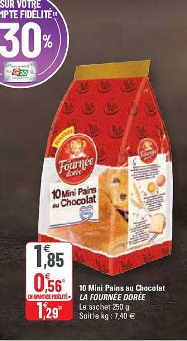 10 mini pains au chcoolat la fournée dorée