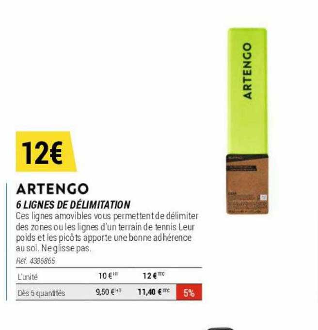 6 Lignes De Délimitation Artengo