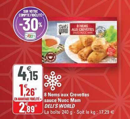 8 nems aux crevettes sauce nuoc mam deli's world