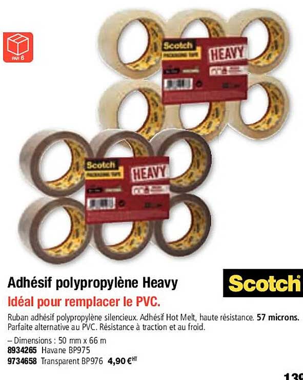 adhésif polypropylène heavy scotch