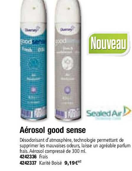 aérosol good sense sealed air
