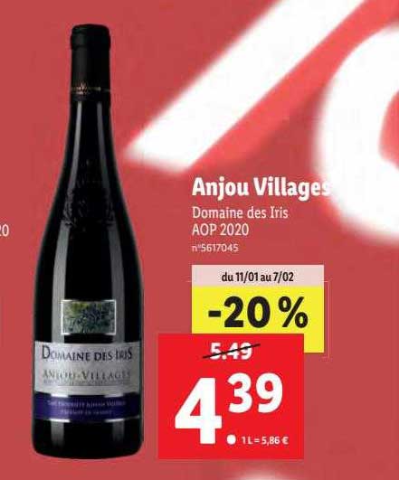 Anjou Villages Domaine Des Iris Aop 2020