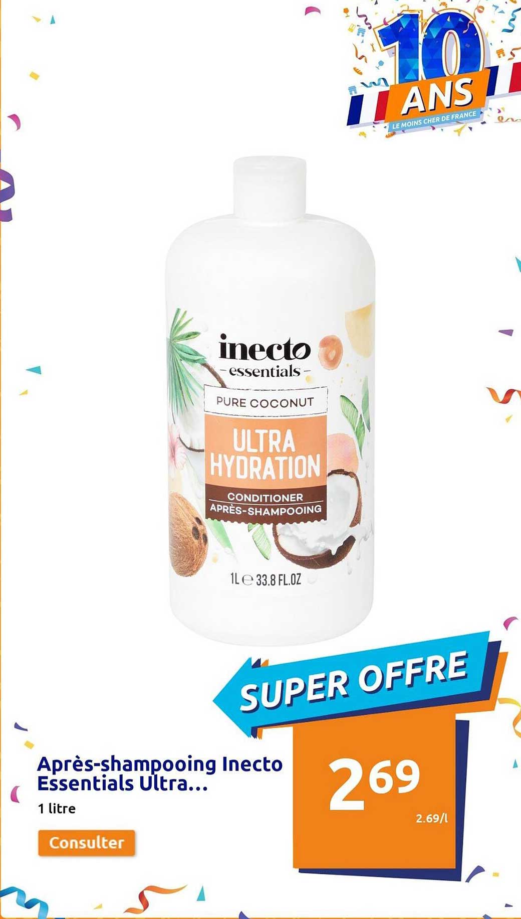 après-shampooing inecto essentials ultra...