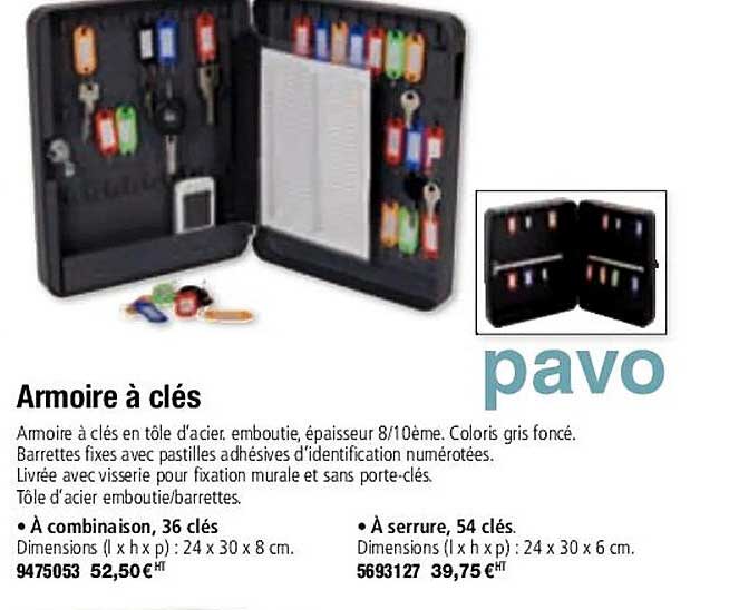 armoire à clés pavo