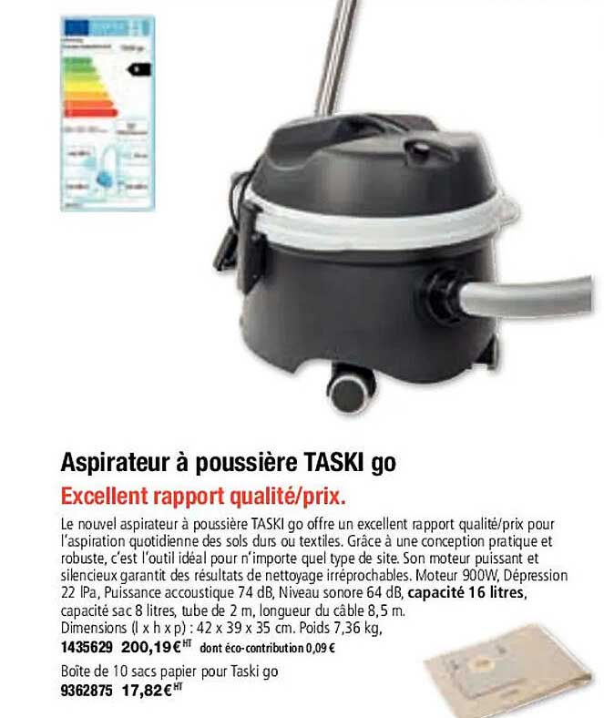 Aspirateur à Poussière Taski Go